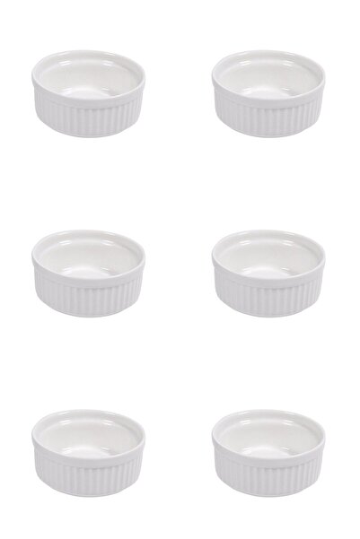 Vervo.ro pentru minți curioase Set boluri, 6 piese, 60 ml, Portelan, Alb