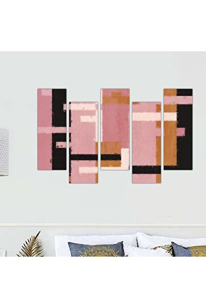 Generic Modern Abstract Art Wall Panel - 24006 - Divided into five graduated pieces - 2