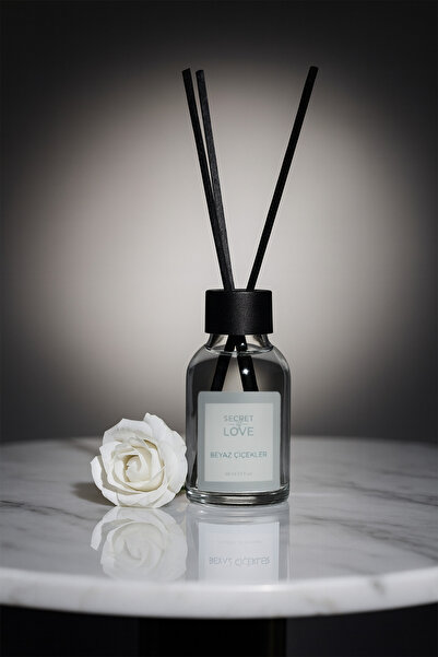 SECRET OF LOVE Beyaz Çiçekler Tekli Oda Kokusu Çubuklu 50ml