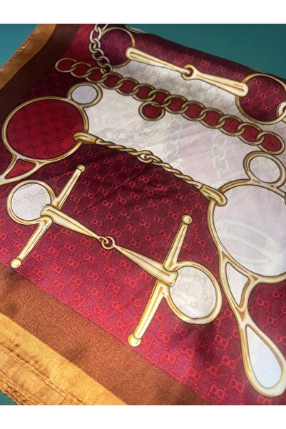 MOREPERLA Patterned Colorful Scarf 65/65 cm Imported Silk