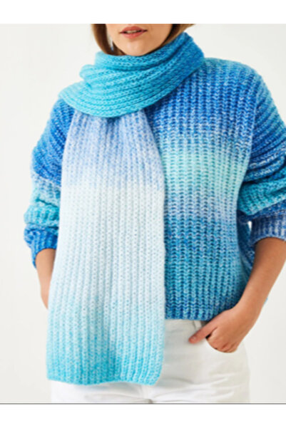 bubeny Multi-Color Scarf Sweater