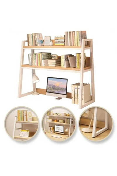 JollyMag Raft multifunkčný moderný, maro-alb, 3 úrovne, 95 x 32 x 90 cm, Joll...