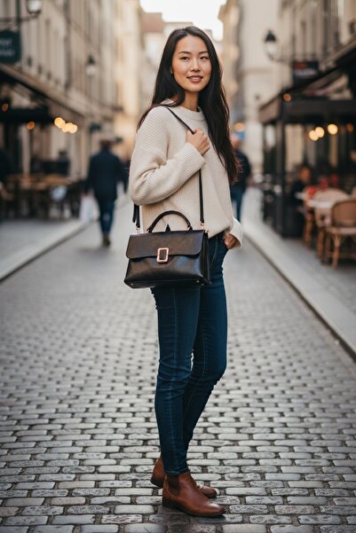 KRISTE BELL Women's Black Imported Daily Bag Kb789