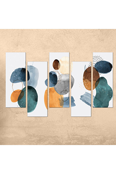 Generic Wall Panel - Abstract Art - 300920 - Divided into five graduated pieces - 2