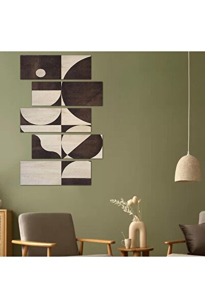 Generic Modern Abstract Art Wall Panel - 24104 - Divided into five graduated pieces - 2