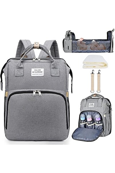 Arabest Portable Multifunctional Baby Bag,Diaper Backpack with Changing Stati...