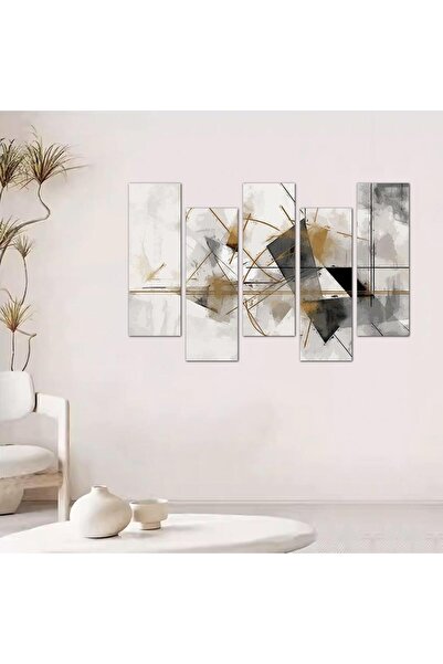 Generic Modern Abstract Art Wall Panel - 24076 - Divided into five graduated pieces - 2