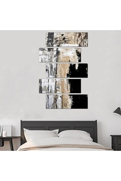 Generic Modern abstract art wall panel - 24505 - divided into five graduated pieces - 2