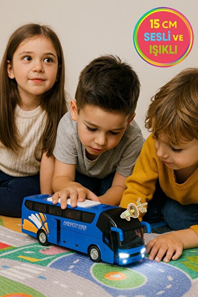 TOYFEST Lüks Işıklı Sesli Kapıları ve Bagajı Açılan Yumuşak Lastikli Tur Tati...