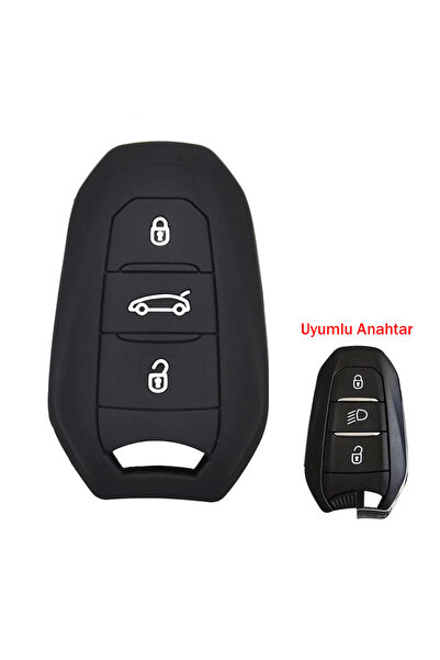 Marsilyan Peugeot 208 308 508 3008 5008 Compatible Silicone Auto Key Remote C...