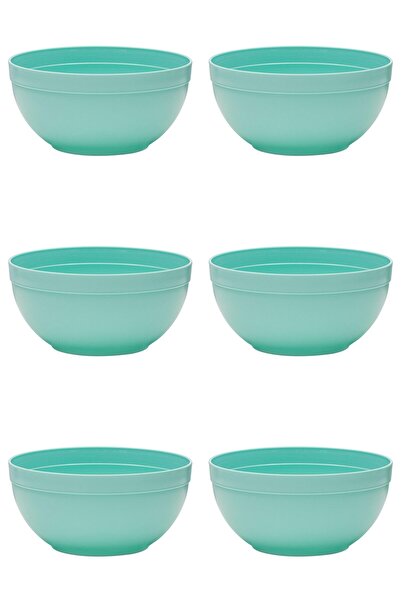Vervo.ro pentru minți curioase Set of 6 Round Plastic Bowls, 2.5 l, Green