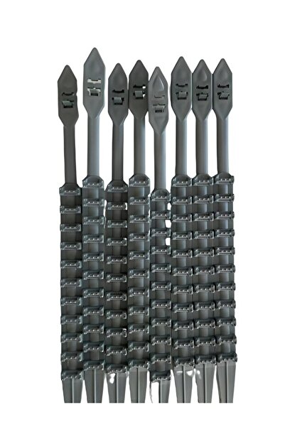 ede Plastik Kar Zinciri 8 Adet Gri Renk Plastik Kelepçe Palet