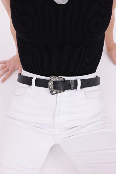 MODAM HİFA Embossed Buckle Women's Belt Trouser Belt Dress Belt Shirt Belt Waist Belt Coat Belt