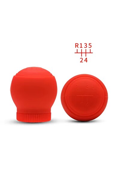 Marsilyan غطاء مقبض ناقل الحركة من السيليكون 5 فوروارد، دائري، أحمر، IEG-OTOAKS