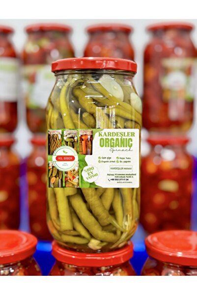 Kardeşler organik Ev yapımı Kıl biber turşusu 1350gr