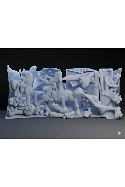 hivhestın Picasso Guernica 3D Baskı Heykel | Tarihi Sanat Eseri Minyatür Deko...