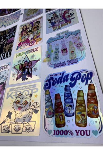 cakaybu Set de etichete autocolante Demon Hunters KPOP | Personaj holografic ...