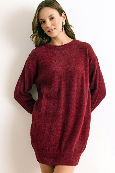 MissKybele Yarım Balıkçı Dik Yakalı Uzun Kollu Soft Yumuşak Doku A-Line Kısa ...