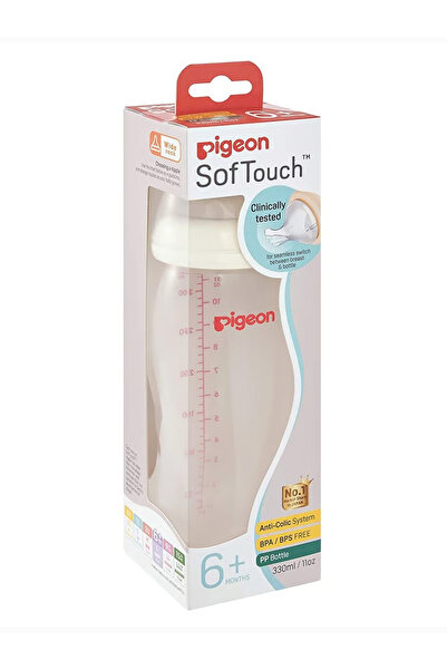 Pigeon بيجون رضاعة بلاستيك 330مل سوفت تاتش