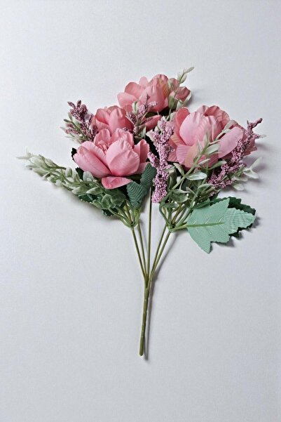 Dekosimge Yapay Yüksek Kaiteli Lüks Çiçek Buketi 33 Cm Aranjman Garnitür