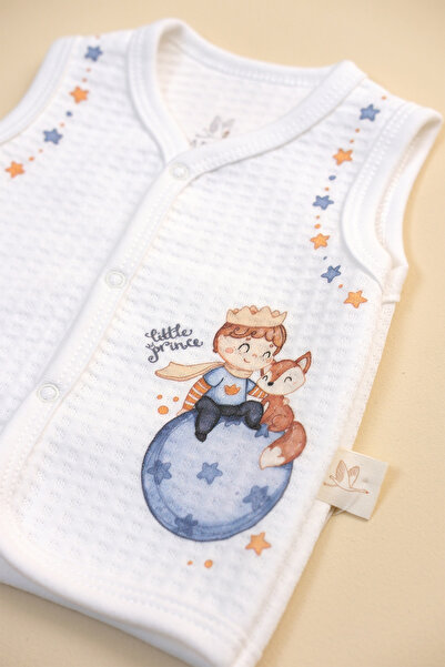 BABYLİM Little Prince Basic Quilted Vest 100% Cotton