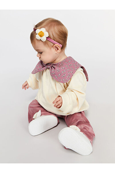 LC Waikiki Baby Girl Crown with Bow and Flower Detail, Set of 2