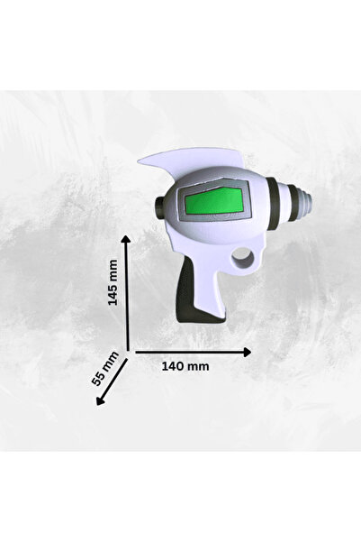 Lulu's Prints Raygun Alien weapon, inspired by 99 nights in the forest, multicolor, plastic, 3D printed