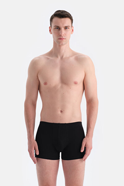 Dagi Black Fabric Covered Basic Boxer