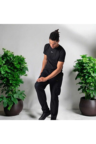 REIZ Men's Regular Fit Elastic Waist and Cuffs Cargo Pocket Jogger Sweatpants