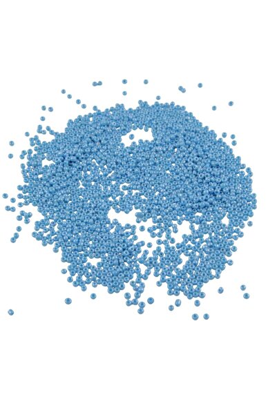 Serhat Aksesuar ve El İşçilik 08 خرز رملي أزرق باستيل 3 ملم (100 جرام 6000 قطعة)