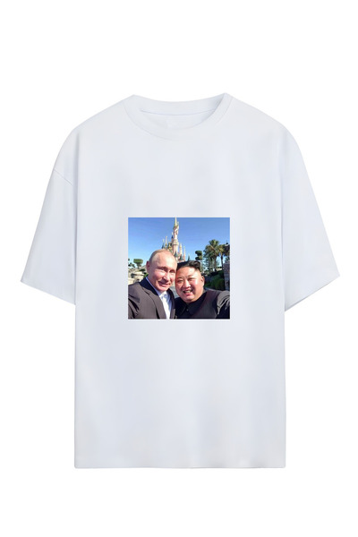 GraffTee تي شيرت قطني كبير الحجم للجنسين من BROS