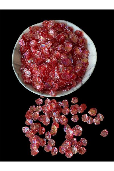 312 KONSEPT 50 bucăți de mărgele de frunze de janjan roz – 20 mm / accesoriu ...