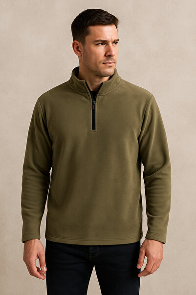 Lio20 Polar Men's Half Zipper Top Long Sleeve Sweatshirt