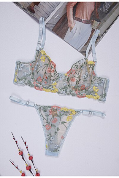 Masal Lingerie Дамско бельо комплект сутиен с бродерия от дантела