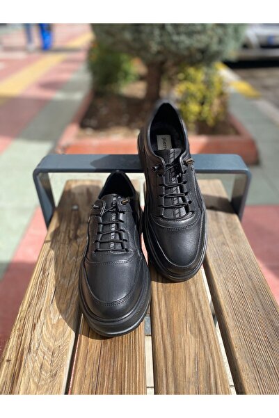 Pierre Cardin Erkek Hakiki Deri Casual Günlük Ayakkabı 90117 Siyah Cilt