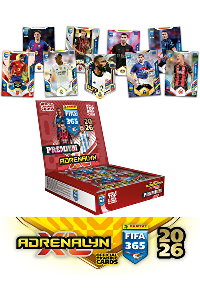 Next Plus بطاقات بانيني فيفا 365 2026 بريميوم المرخصة، 10 حزم (100 بطاقة) بطا...