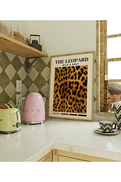 Esci Design Framed Leopard Pattern Painting - Luxury Trend Painting - Luxury Wall Art - Living Room Modern Painting - Leopard1001