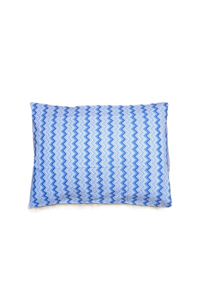 Kotonia Home Σετ 4 μαξιλαροθήκες, 100% βαμβάκι, λεπτό χρώμα, γαλάζιο, 50x80 cm, 02