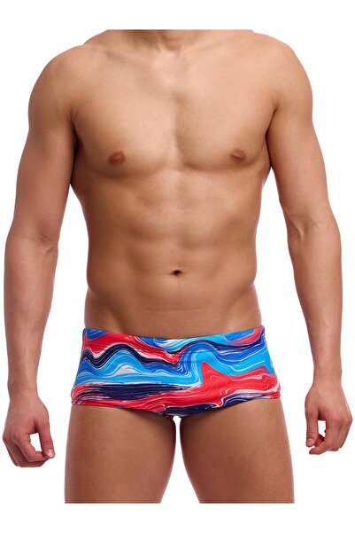 Funky Trunks Men's Sidewinder Swim Trunks - Wave Craze (Men's Sidewinder Trunk)