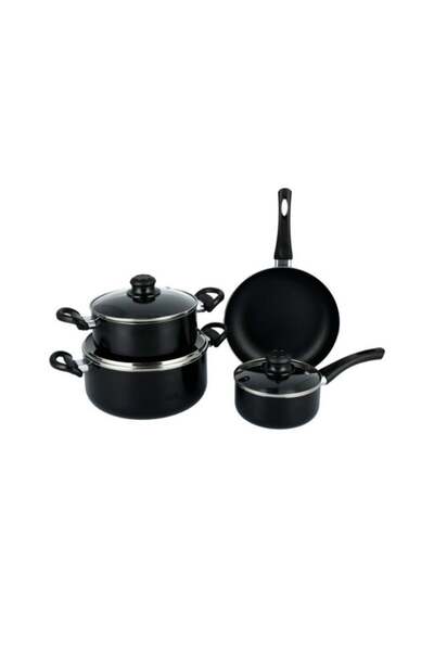 Pentola Pintola 7-Piece Non-Stick Cookware Set, Black, 20x9cm