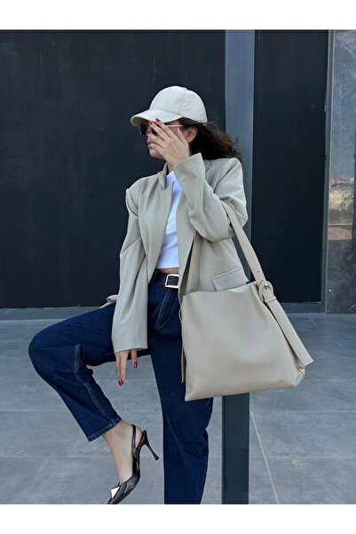 Marvelis Mornibo Kadın Büyük Boy 3 Bölme El ve Kol Çantası