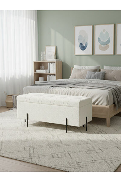 DEC13 Modern rectangular storage bench in various colors, 110 cm