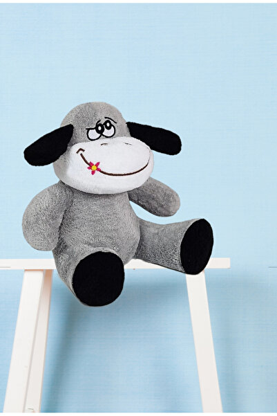 PERLAEVKAHVE Cute Grey Plush Donkey Toy – Soft Stuffed Plush Toy, Gift for Kids (25 cm)