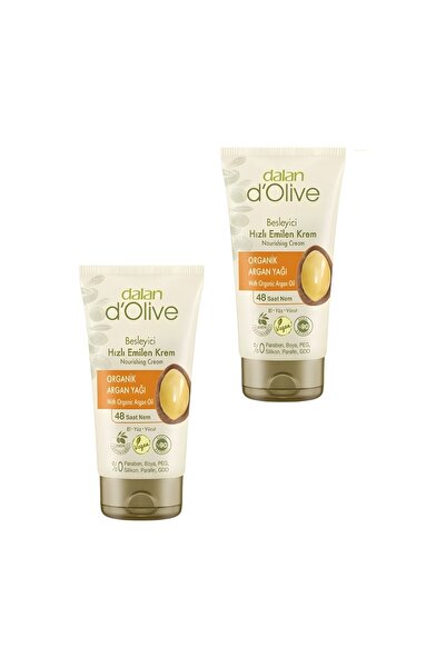 Dalan D'olive Argan Yağlı Besleyici Hızlı Emilen Tüp Krem 250 ml 2'li