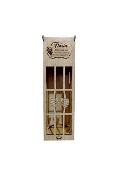 OEM Personalized whiskey box with standard message, personalized gift with name, 35x10cm