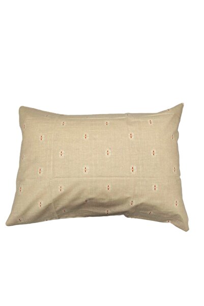 Kotonia Home Σετ 4 μαξιλαροθήκες, 100% βαμβάκι, εκλεκτό χρώμα, μπεζ, 50x80 cm, 05