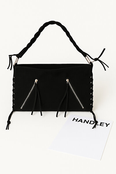 Handley Geantă de umăr și de mână pentru femei din piele intoarsa boemă - Des...