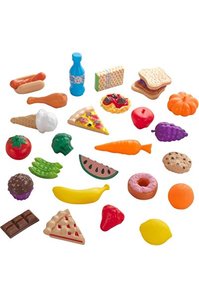 KIDKRAFT 30Pc Pretend Play Food Set Playset