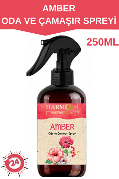 HARMONİ Amber Oda Ve Çamaşır Spreyi Oda Kokusu Oda Spreyi Room Spray 250ml