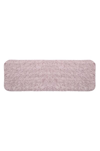 OEM Covoras Decorativ din Imitatie de Blana Dusty Pink pentru Hol 150x50cm
